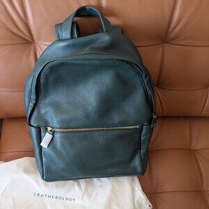 Leatherology Sloan Leather Backpack in Emerald